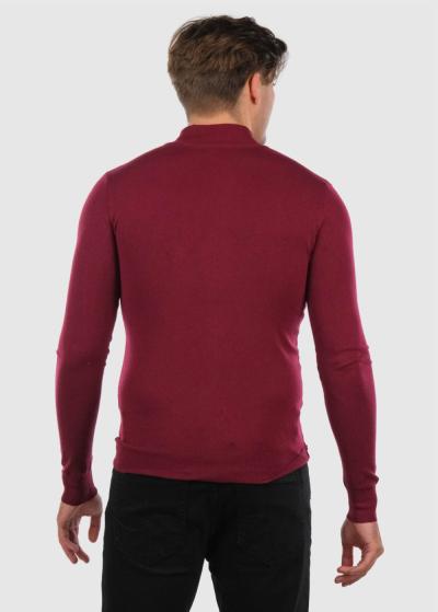 Gilles bordo vīriešu džemperis ar rāvējslēdzēju - back