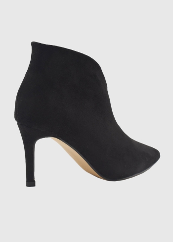 AZAREY melni īsie zābaki ar spicu purngalu - back