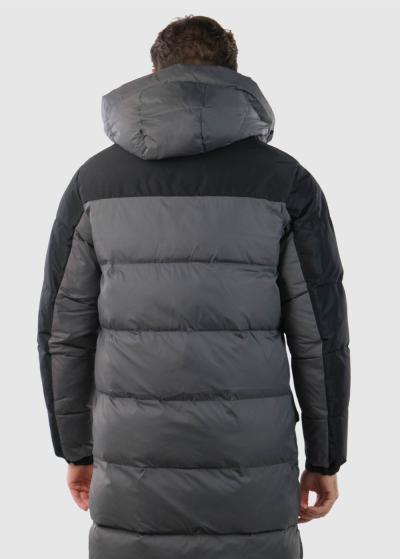 Lotem tumši pelēka vīriešu jaka - back