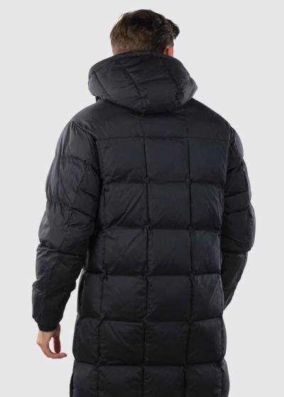 Lothar melna vīriešu gara jaka - back