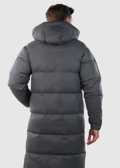 Loren pelēka vīriešu jaka ar kapuci - back
