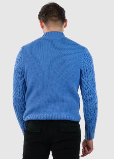 Layne zils adīts džemperis - back