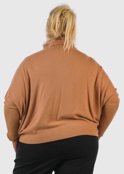 Lidia Lielo izmēru bēšs džemperis - back