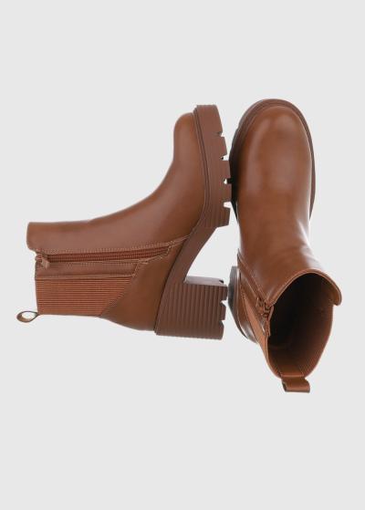 Lula brūni sieviešu īsie zābaki - back