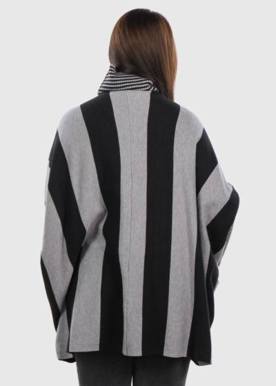 Leila sieviešu strīpains džemperis - back