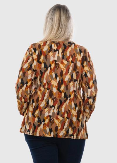 Laia Lielo izmēru blūze ar rakstu - back