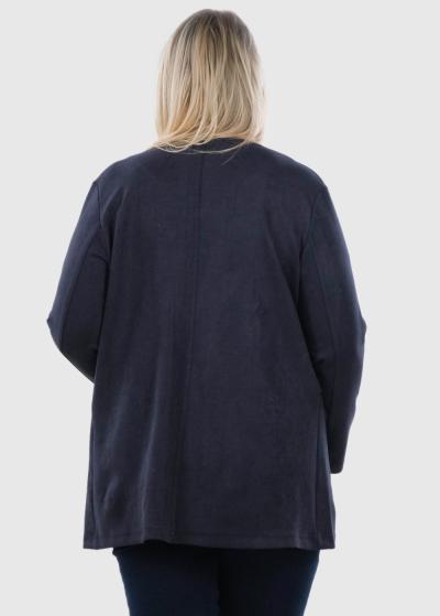 Liene Lielo izmēru tumši zila žakete - back