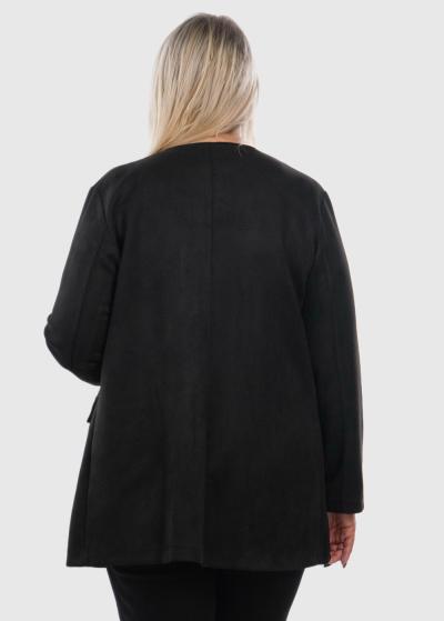 Liene Lielo izmēru melna žakete - back