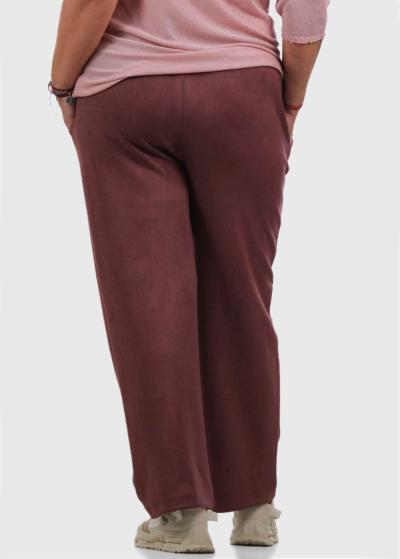 Lillie Lielo izmēru tumši rozā bikses ar augstu jostasvietu - back