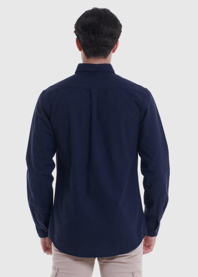 Lovino tumši zils krekls ar garām piedurknēm - back