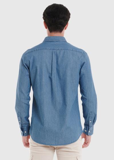 Lucky zils džinsa krekls - back