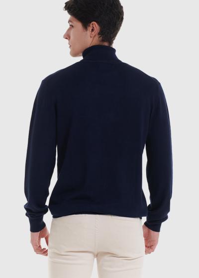 Laurentiu tumši zila vīriešu bītlene - back