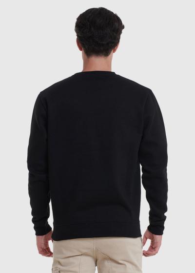 Loic melns vīriešu džemperis - back