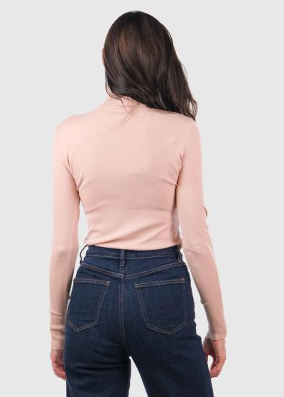 Perla gaiši rozā sieviešu bītlene - back