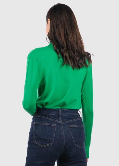 Esita zaļa sieviešu bītlene - back