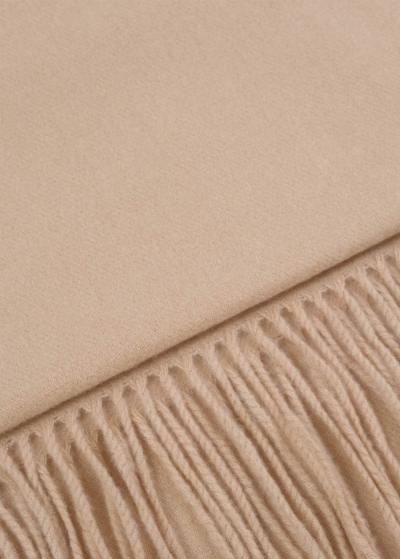 Harli bēša šalle ar bārkstīm - back