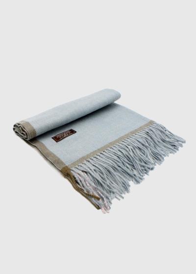 Mikaela gaiši zila sieviešu šalle - back