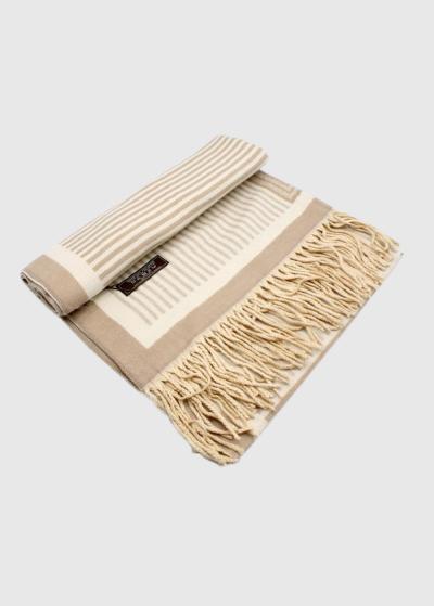 Maybe bēša sieviešu šalle - back