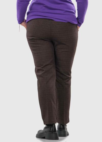 Jolina Classic Lielo izmēru brūnas bikses - back