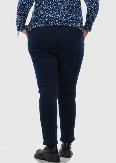 Zelda Lielo izmēru tumši zilas bikses ar kabatām - back