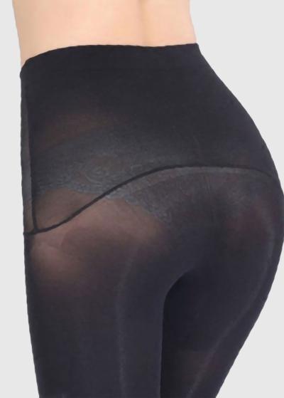 Yolande melnas sieviešu zeķubikses - back