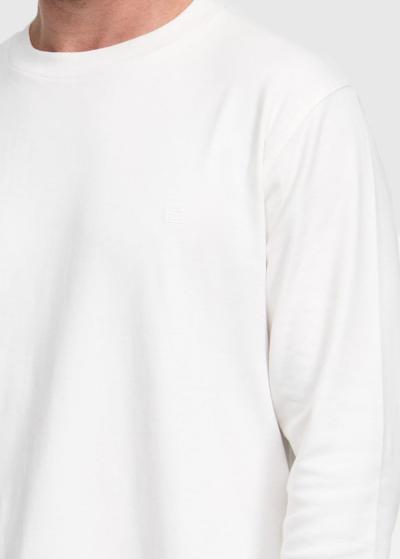 Darik balts vīriešu t-krekls ar garām piedruknēm  - back