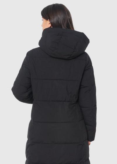 Rufa melna pagarināta jaka - back