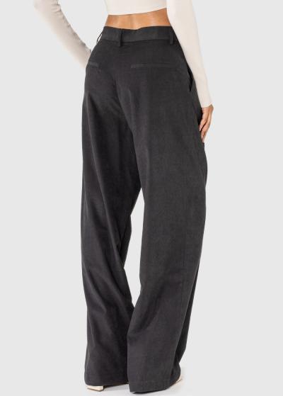 Simran melnas sieviešu platas bikses - back