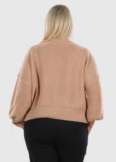 Liza Lielo izmēru bēšs džemperis - back