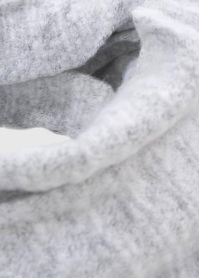 Aigerim gaiši pelēka sieviešu šalle - back