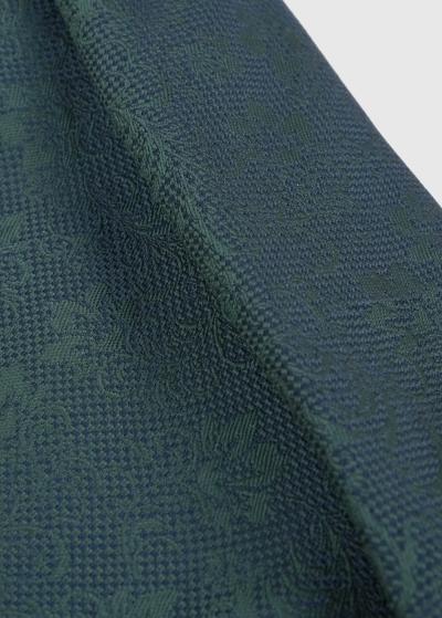 Tumši zaļa vīriešu kaklasaite - back