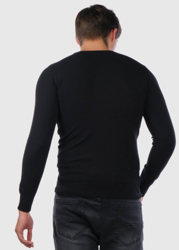 Candido melns vīriešu džemperis - back