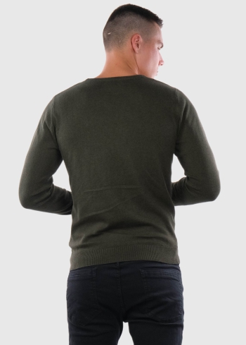 Mario haki sarkans vīriešu džemperis - back
