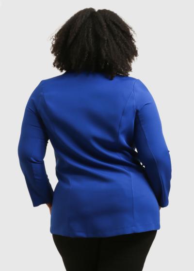 Anora Lielo izmēru zila žakete - back