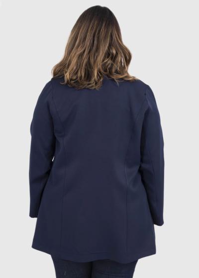 Anora Lielo izmēru tumši zila žakete - back