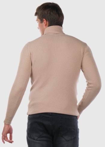 Floro bēša siltā bītlene - back