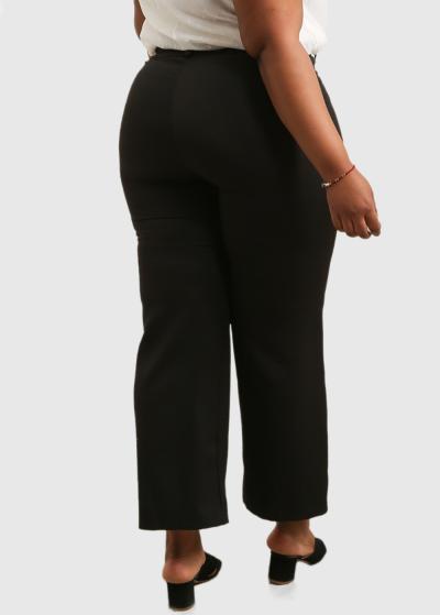 Alien Lielo izmēru melnas bikses ar kabatām - back