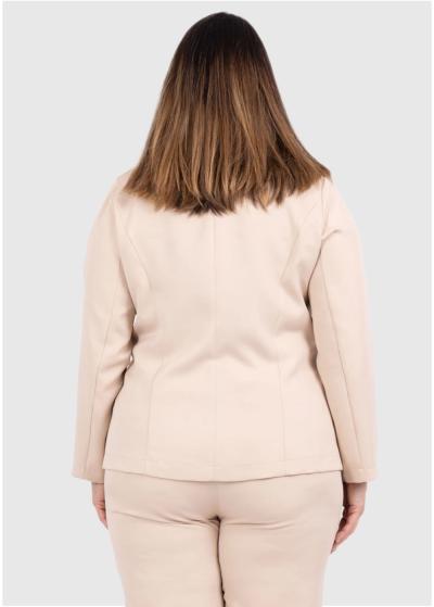 Arsinoуа Lielo izmēru bēša sieviešu žakete - back