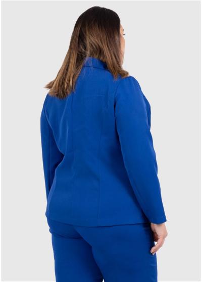 Arsinoуа Lielo izmēru zila sieviešu žakete - back
