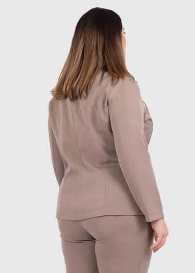 Arsinoуа Lielo izmēru tumši bēša sieviešu žakete - back