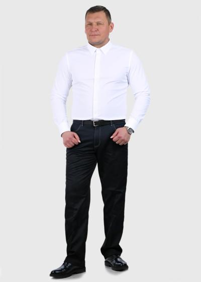 Asil balts krekls ar garām piedurknēm - back