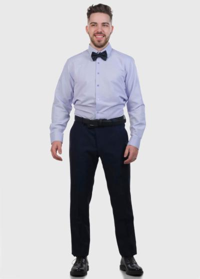 Adam gaiši violets vīriešu krekls - back