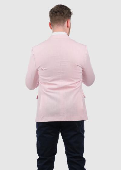 Aki gaiši rozā vīriešu žakete - back