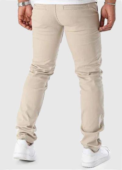 Ayumi bēšas vīriešu bikses - back