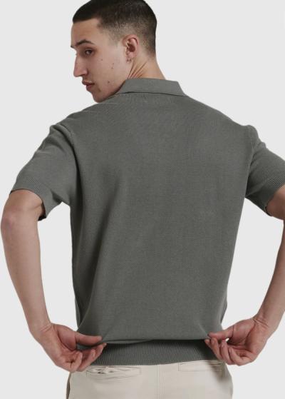 Arvis haki vīriešu polo krekls - back