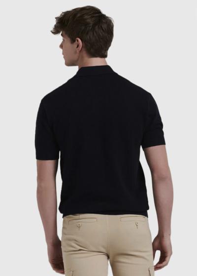 Arvis tumši zils vīriešu polo krekls - back