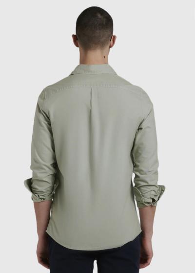 Astin gaiši zaļš pieguļošais krekls - back