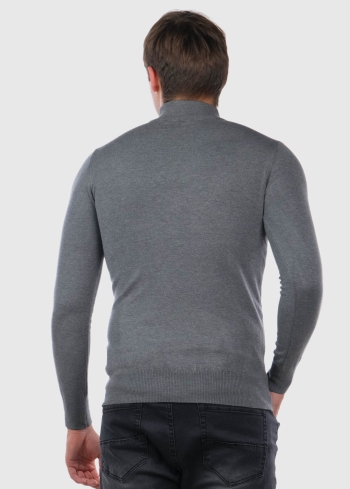 Luca pelēka vīriešu silta bītlene - back