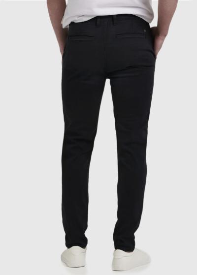 Andy melnas vīriešu bikses ar kabatām - back