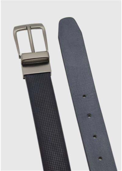 Aleko tumši zila vīriešu josta  - back